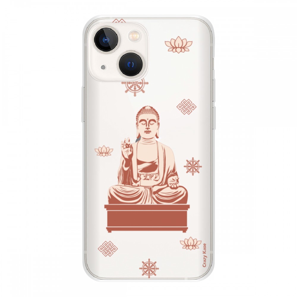 Coque Pour Iphone 13 MINI (5.4) Humour Bouddha