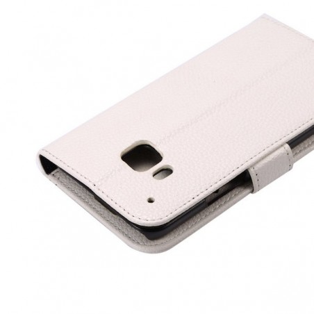 Etui HTC One M9 Simili-cuir Blanc