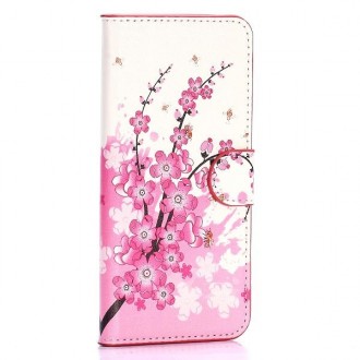 Etui HTC One M9 motif Fleurs Japonaise