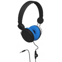 Casque Delta Colorblock noir et bleu Jack 3.5 mm