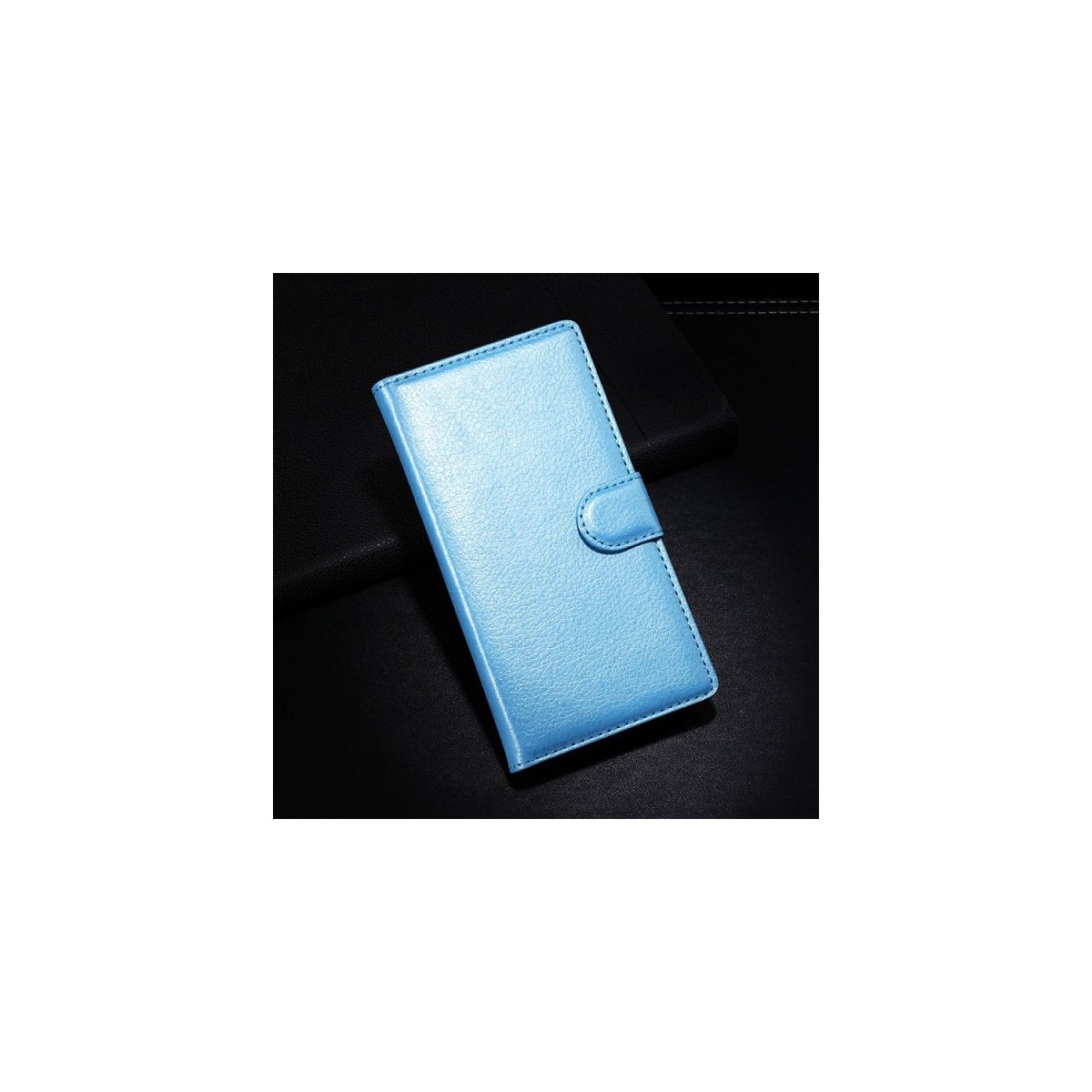 Crazy Kase - Etui Xperia E3 Simili-cuir Bleu