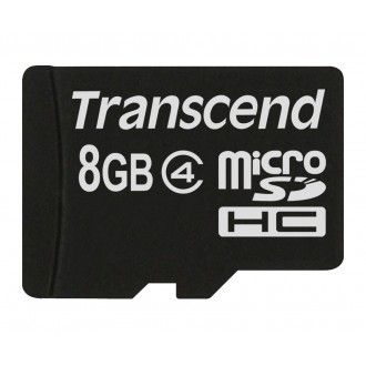 Carte Micro SDHC 8GB Class4 - Transcend
